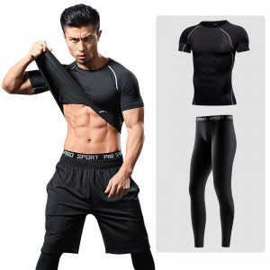 FDMM005 - Мъжка спортна тениска за мъже с компресия + панталон