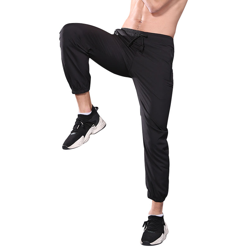 FDMM023-Men\ Little Joggers Панталони Zipper Pockets Gym Workout Sweatpants
